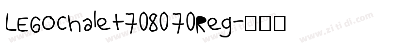 LEGOChalet7080 70Reg字体转换